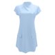 thumbnail image 4 of Vestido informal corto de manga corta liso y sexy de corte ajustado y cintura alta para mujer - Poliéster ligero, bolsillos, varias tallas, 4 of 5