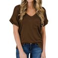 thumbnail image 1 of T-shirt à Manches Courtes et Col Rond pour Femmes, 1 of 3