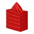 thumbnail image 2 of Inteprter Servilleta de cuadrada suave y cómoda de 20 piezas hecha de poliéster, servilletas de fáciles de limpiar Kits de decoración para fiestas rojo, 2 of 6