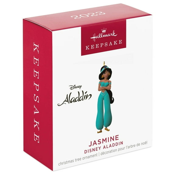 Hallmark 2023 Keepsake Mini Disney Aladdin Jasmine Christmas Ornament New w Box