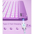 thumbnail image 4 of GEAK for iPad A16 11th 10th Generation Case with Keyboard Mouse, 7 Colors Backlit Detachable Keyboard Glittering Case for Apple iPad 11th Gen 11 inch 2025 & 10th Gen 10.9 inch 2022, 4 of 8