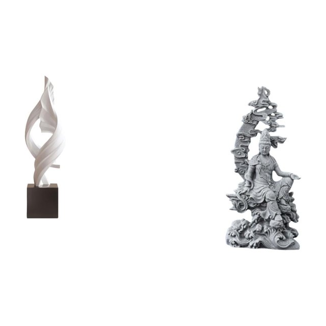 Estatua de arte abstracto,Estatua de arte abstracto Escultura de resina moderna,Colección creativa de figuras de resina y artesanías,Estatua de Guan Yin,Estatua de Guan Yin para decoración