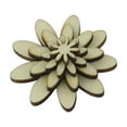 thumbnail image 3 of GUOOL 3-4 Packung 50Pcs Mixed Size Wooden Flower Shape Embellishments for Craft 3 Pcs, 3 of 6