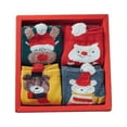 thumbnail image 3 of 4 Pairs Christmas Socks Xmas Novelty Socks Cartoon Lovely Casual Fashion Holiday Socks Women Socks for Spring Birthday Indoor Style E, 3 of 8