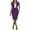 Purple, variant on Women's 2 Piece Suit Skirt Set Business Casual Short Sleeve Blazer and Pencil Skirt for Work Office