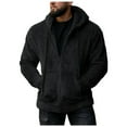 thumbnail image 4 of Hommes Pull à Capuche Zip Sweat à Capuche Hiver Chaud Outwear Veste de Poche, 4 of 6