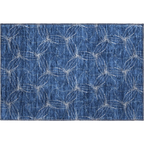 Dalyn Rugs Premium Machine Washable Mayfield AMF968 Navy 1'8" x 2'6" Rug