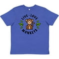thumbnail image 3 of Inktastic Live Love Monkeys Youth T-Shirt, 3 of 5