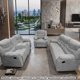 thumbnail image 5 of Salas 3-2-1 Sofá Love Seat Sillón Reclinable Confortable Boa Gris Joker Muebles R21, 5 of 5