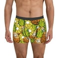 thumbnail image 4 of Wukai Tropical Summer Fruit Print Men’s Underwear Breathable Boxer Briefs,&nbsp;Moisture Wicking & Breathable-Small, 4 of 7