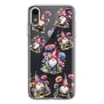 thumbnail image 1 of MUNDAZE Apple iPhone XR Cute Pink Purple Cosmos Flowers Gnomes Spring Floral Double Layer Phone Case Cover, 1 of 5