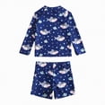 thumbnail image 3 of TOWED22 Baby Boys Swim Set Short/Long Sleeve Rash Guard Set for Toddler Boys Two Piece Bathing Suits Swimwear(Dark Blue,6-7 Y), 3 of 7