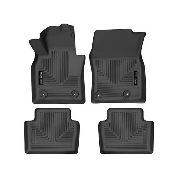 Husky Liners 95981 Weatherbeater Floor Mats Fit 2020-2025 Mazda CX-30 AWD - Front/2nd Seat - Black