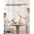 thumbnail image 2 of Ergonomic Laptop Stand For Desk, Adjustable Height, Gray Thick Aluminum Alloy Frame, Ensuring Heat Dissipation And Scratch Protection, For Broad Compatibility With Laptops 10-17, 2 of 8