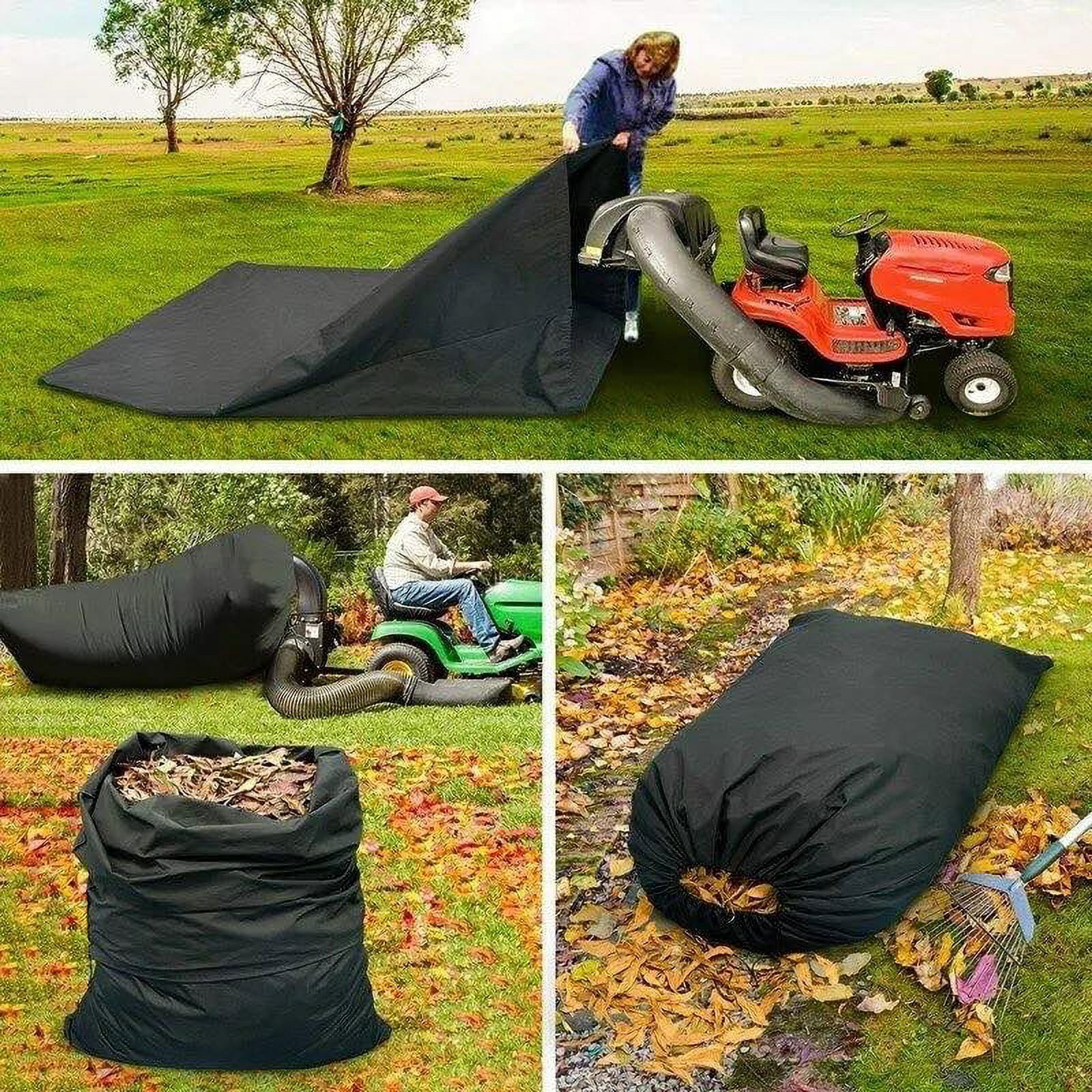 Large Lawn Tractor Leaf Bag 54 Cubic Feet Standard Mower Leaf Bags 112in  Opening 