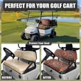thumbnail image 5 of POLERO Golf Cart Seat Covers Fit for Club Car Precedent Front Seats Cushion, Brown Boho Mandala Print Golf Cart Front and Back Seat Cushion Cover, No Nails Required, 5 of 8