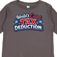 thumbnail image 4 of Inktastic World's Cutest Tax Deduction Boys or Girls Long Sleeve Toddler T-Shirt, 4 of 5