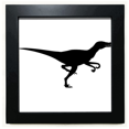 thumbnail image 1 of dinosaur bs miniature b black square frame picture wall tabletop, 1 of 3