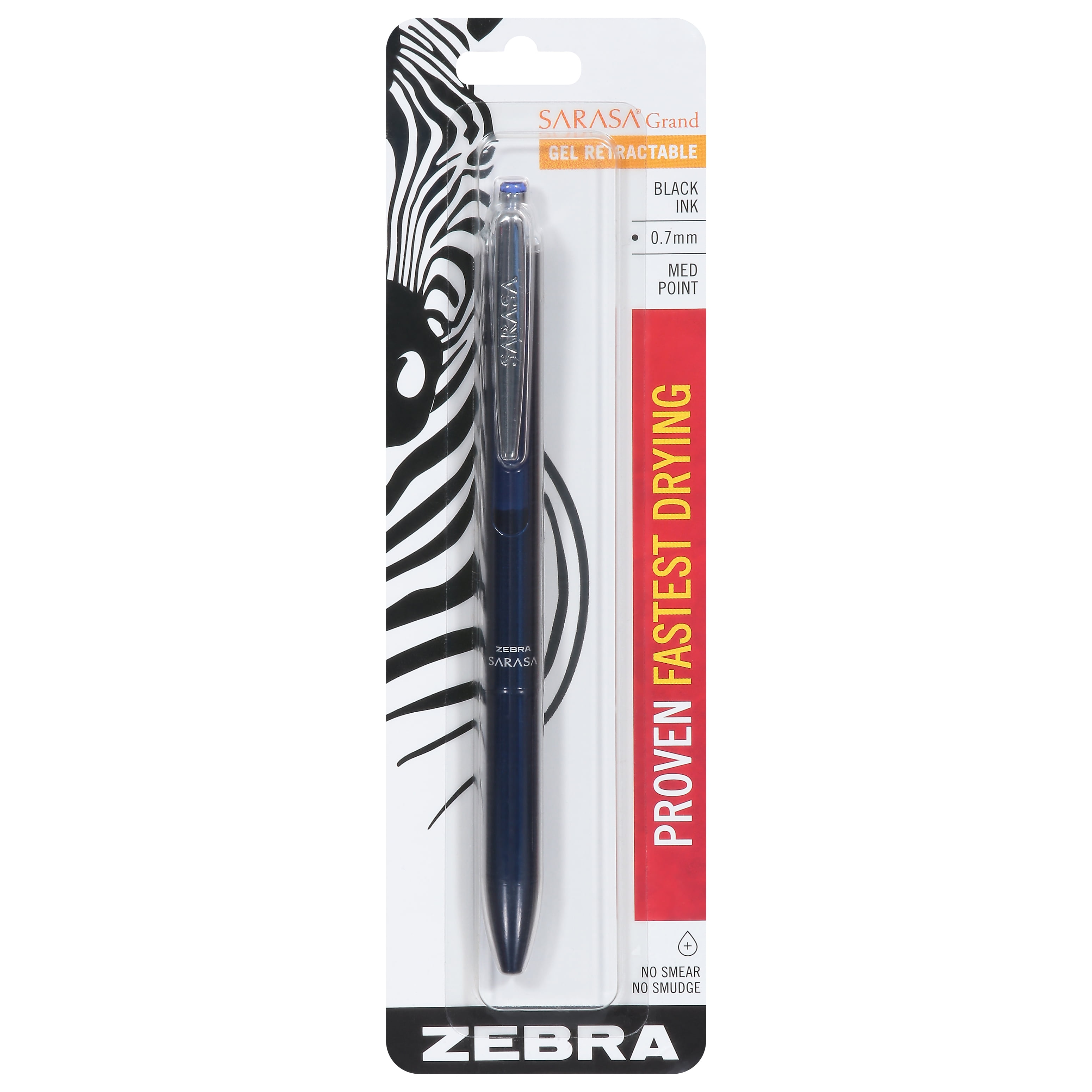 Zebra Pen Sarasa Grand Gel Retractable 0.7mm Assorted 1pk