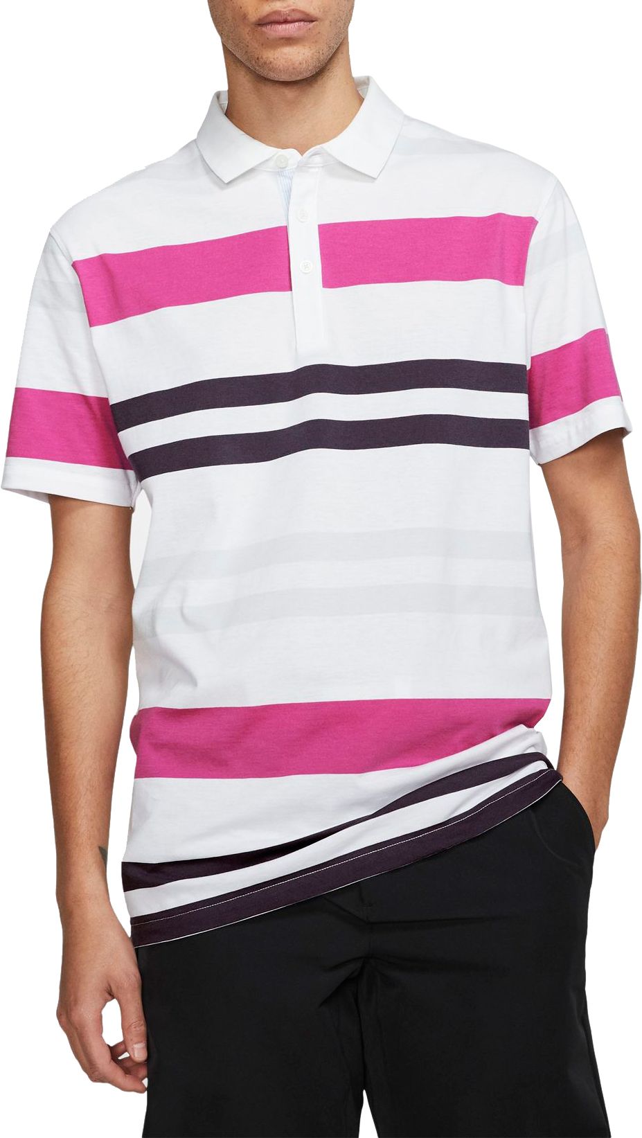 Nike Men's Striped Player Golf Polo 