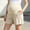 A162 Beige, variant on Maternity Shorts Over The Belly Pregnancy Clothes Comfy Lounge Summer Casual Short Pants with Pockets High Waisted Loose Fit Athletic Activewear Daily Wear