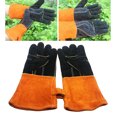thumbnail image 1 of Guantes de soldadura de forja/Mig de material cuero resistente al calor/fuego, Guantes para horno/parrilla/Chimenea/horno/estufa/soporte /soldador shamjiam guantes de cocina de jardinería, 1 of 8