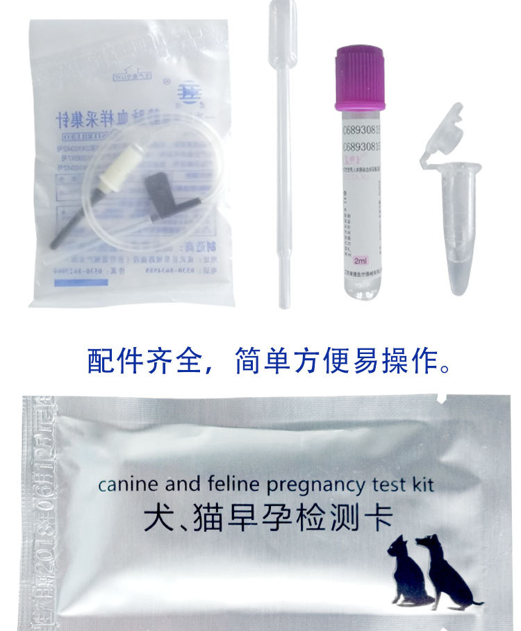 1 Set of Pregnancy Detection Test Card Pet Pregnancy Test Tool Kit ...