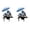 B, variant on Acrylic Bluebird Garden Stake Outdoor Decor with Umbrella 2D Flat Art Ornament for Yard Lawn Patio High Transparency Weather Resistant