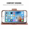 thumbnail image 3 of Étui pour Iphone 6 Plus 6s Plus, Étui en Cuir Fin Premium pour Téléphone Mobile avec Porte-Cartes Support Couverture Rabattable Compatible avec Iphone 6 Plus 6s Plus - Rose, 3 of 7