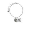 thumbnail image 2 of Delight Jewelry Silvertone Small Lion - Mascot - Domed Thank You Charm Bracelet, 6"+2", 2 of 5