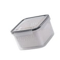thumbnail image 4 of Refrigerator Storage Box for Preservation Vegetable and Fruit Crisper Double Layer Sealing Box with Lid, 4 of 6