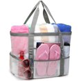 thumbnail image 1 of Bolsa de playa, bolsa de playa de malla de color F, bolsa de playa de gran tamaño, 9 bolsas, bolsa de juguetes de playa Ormromra HMHZ485-4, 1 of 6
