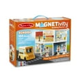 thumbnail image 3 of Melissa & Doug Magnetivity Magnetic Building Play Set – School with School Bus Vehicle (106 Pieces), 3 of 3