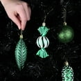 thumbnail image 2 of Green Christmas Ball Ornaments for Christmas Decorations - 24 Pieces Xmas Tree Shatterproof Ornaments with Hanging Loop for Holiday and Party Decoration (Combo of 8 Ball and Shaped Styles), 2 of 7
