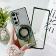 thumbnail image 5 of Magnetic  Ring Stand Glitter Case for Samsung Galaxy Z Fold 6, (Compatible with Magsafe) Women Girly Luxury Cute Plating Bling Glitter Kickstand Cover for Galaxy Z Fold 6 (Silver), 5 of 11