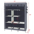 thumbnail image 2 of Zimtown 69" Portable Closet Wardrobe Clothes Rack Storage Organizer & Shelf Home Cabinet, 2 of 7
