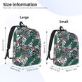 thumbnail image 3 of Lsque Tropical Leaves Pattern Canvas Daypack, Durable Backpack, High-quality Versatile Backpack,Vintage Compact Backpack-Small, 3 of 6
