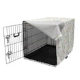 thumbnail image 3 of Autumn Dog Crate Cover, Depiction of Floral Foliage Leaves on Plain Background Illustration, Easy to Use Pet Kennel Cover Small Dogs Puppies Kittens, 7 Sizes, Mint Green and Pastel Pink, by Ambesonne, 3 of 6