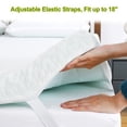 thumbnail image 2 of Tookss Mattress Topper Full XL, 3 Inch Green Tea Memory Foam Mattress Topper with Zippered Bamboo Cover, Cloud-Like Soft, 2 of 9