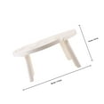 thumbnail image 2 of MOKKHNB 1Set Folding Table Multi-function for Camping and Park Use White Plastic 11.8X11.8X11.8in, 2 of 8