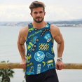 thumbnail image 6 of Logiee Dump Truck Print Men's Workout Tank Top,Quick Dry Workout Tank Top,Gym Muscle Tee,Fitness Bodybuilding Sleeveless T Shirt-XX-Large, 6 of 7