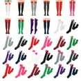 thumbnail image 4 of Over Knee Thigh Socks Knee-High Warm Stocking Knee Stockings Leg Warmer Socks Soild Color Long Sock Women Cute Bow Sock, 4 of 4