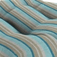 thumbnail image 6 of Jordan Manufacturing Sunbrella 18" x 18" Gateway Mist Blue and Beige Stripe Square Tufted Contoured Outdoor Wicker Seat Cushion (2 Pack), 6 of 11