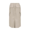 thumbnail image 4 of Wdgfv Maxi Skirt for Women Summer Side Slit Pencil Skirts Elastic High Waisted Long Skirt, 4 of 5