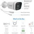 thumbnail image 6 of JideTech 4k IP PoE Security Camera Outdoor, 8MP Bullet Camera with Human Recognition Motion Detection, Built-in 2-Way Audio SD Card Slot IP66 Waterproof  US Stock, 6 of 7