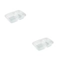thumbnail image 1 of Injueey Fiambrera no tóxica de 20 piezas: uniones a presión y conservan la frescura Almacenamiento de alimentos Caja de almacenamiento Transparente 800ml 20 piezas con tapa 2Conjunto, 1 of 6