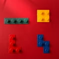 thumbnail image 4 of Perchas montadas en la pared Billuyoard paquete de 4 ganchos de baño organizador de Juegos, 4 of 6