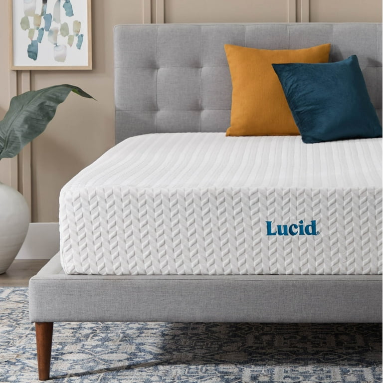 Lucid Refresh 12 Gel Memory Foam Mattress Firm California King