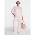 thumbnail image 2 of Athletic Works Women's and Women's Plus Fleece Pants with Pockets, 31.5" Inseam, Sizes XS-4X, 2 of 6