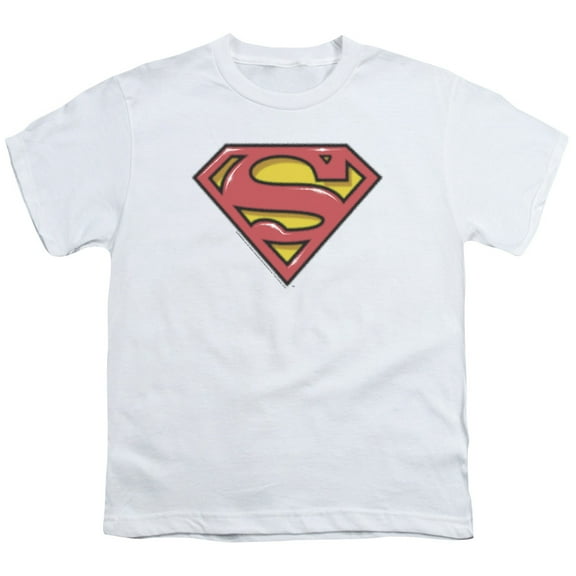 Superman - Airbrush Shield - Youth Short Sleeve Shirt - Large